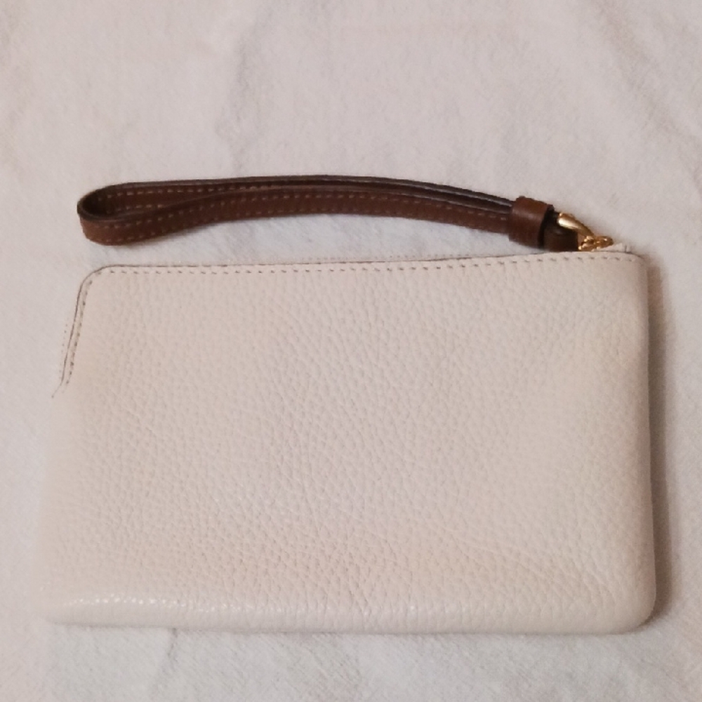 Coach White Wristlet with Rainbow Logo - Picture 2 of 4